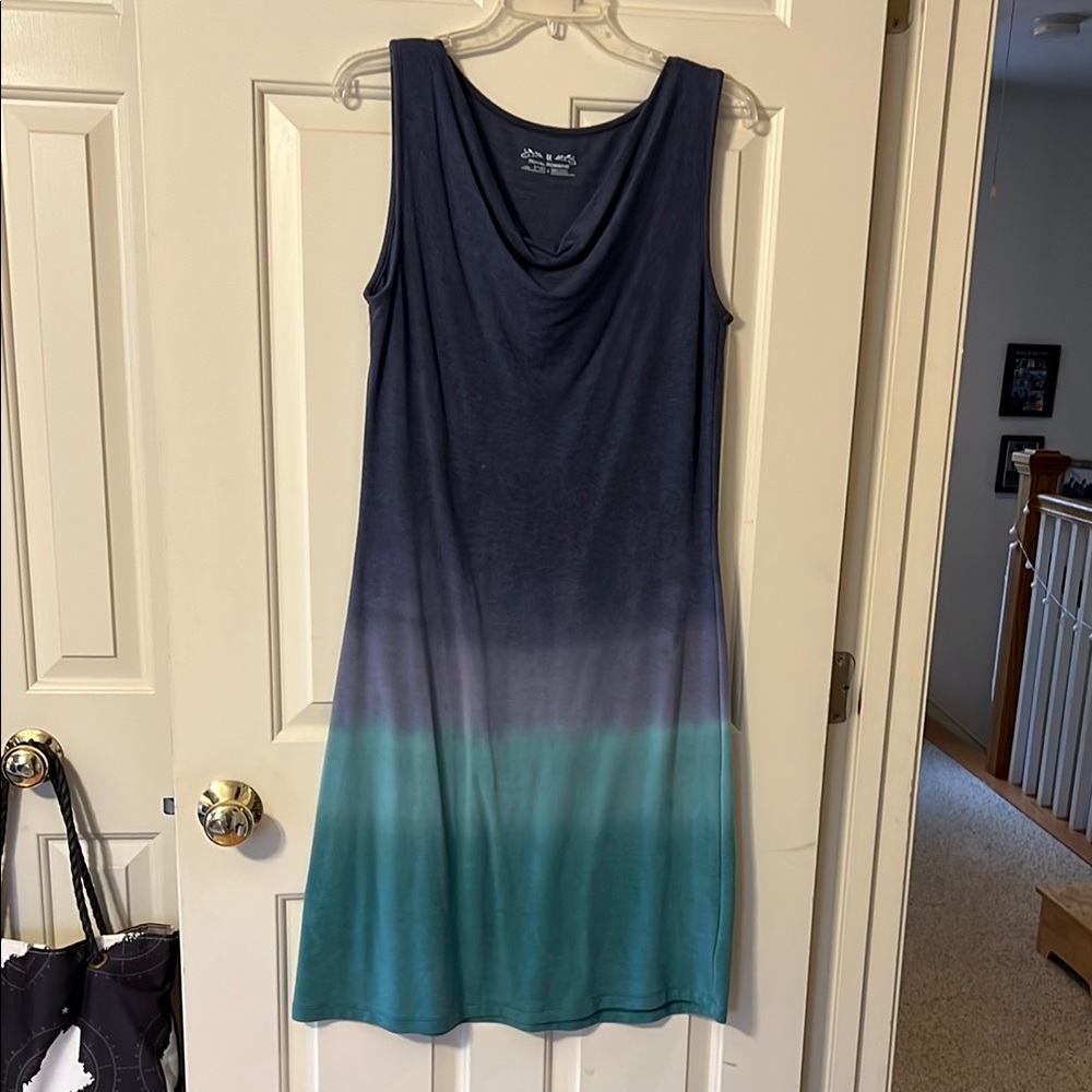 Women's Royal Robbins Sleeveless Ombre Dress - Blue and Green